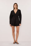 EDENA BLACK COTTON SHORT