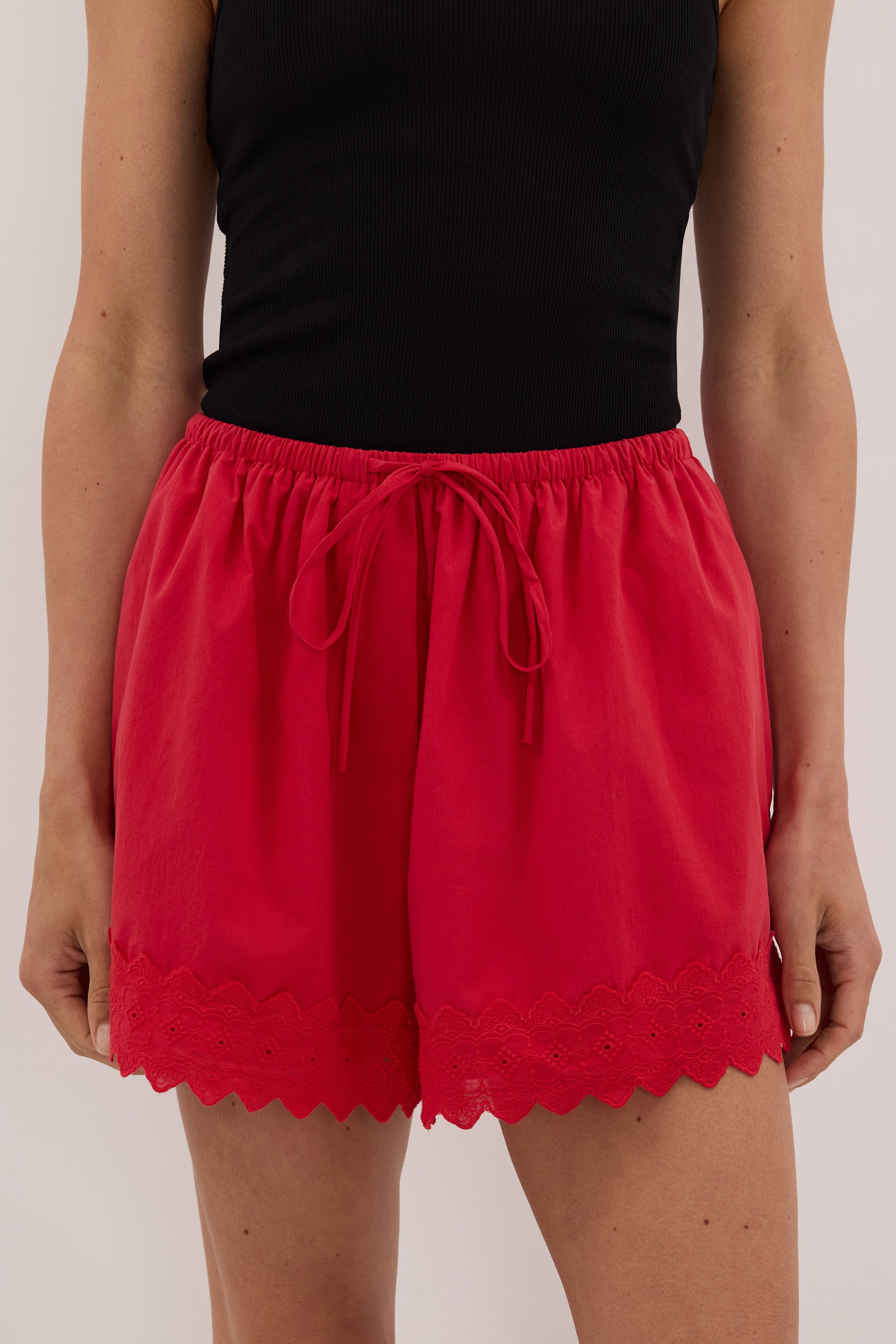 ANNABEL RED SHORTS