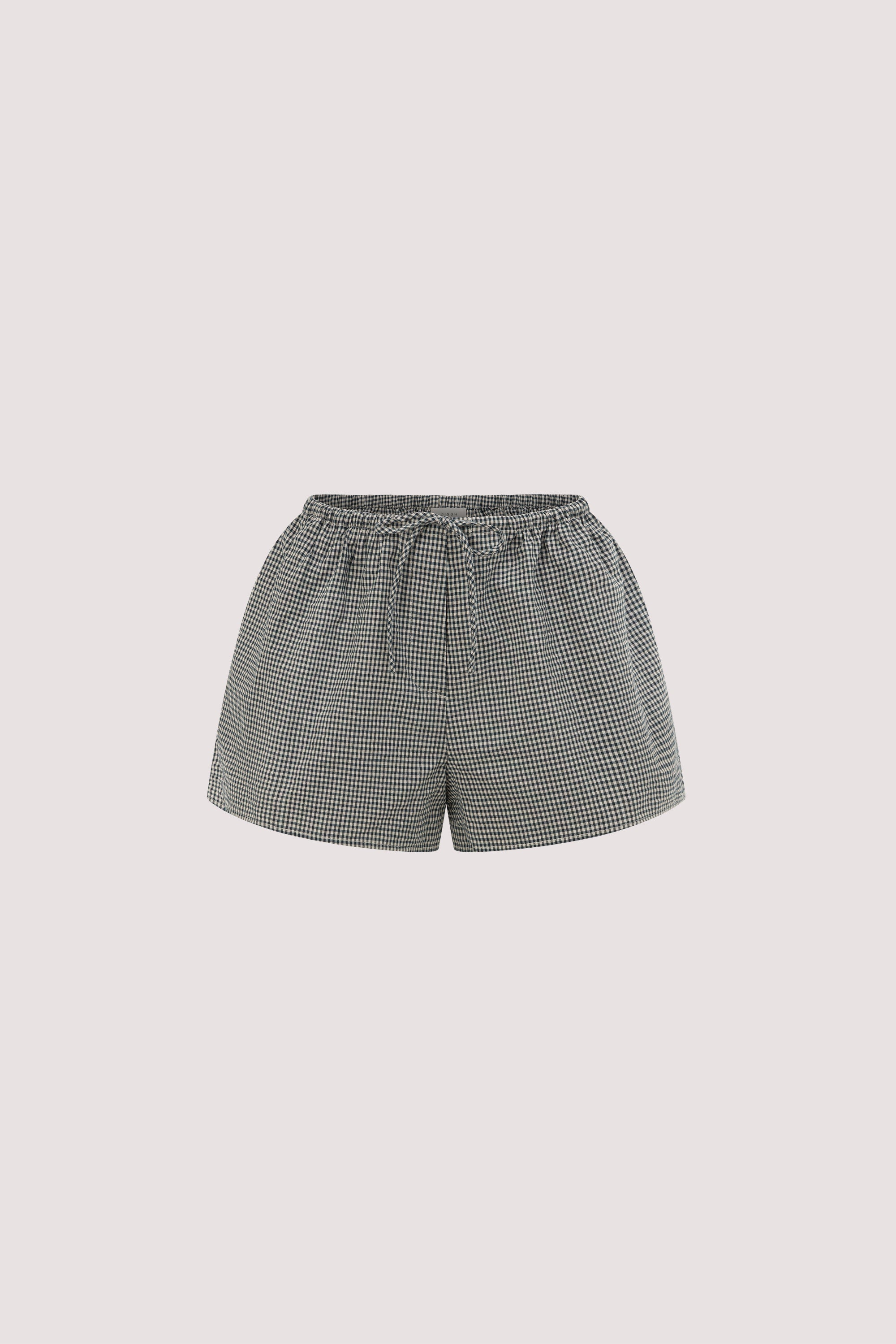 BRIONA GINGHAM COTTON SHORT