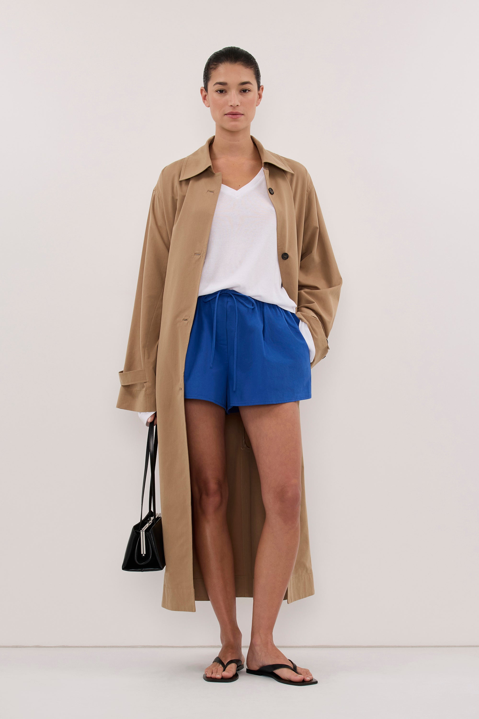 INA COBALT LIGHTWEIGHT COTTON SHORT