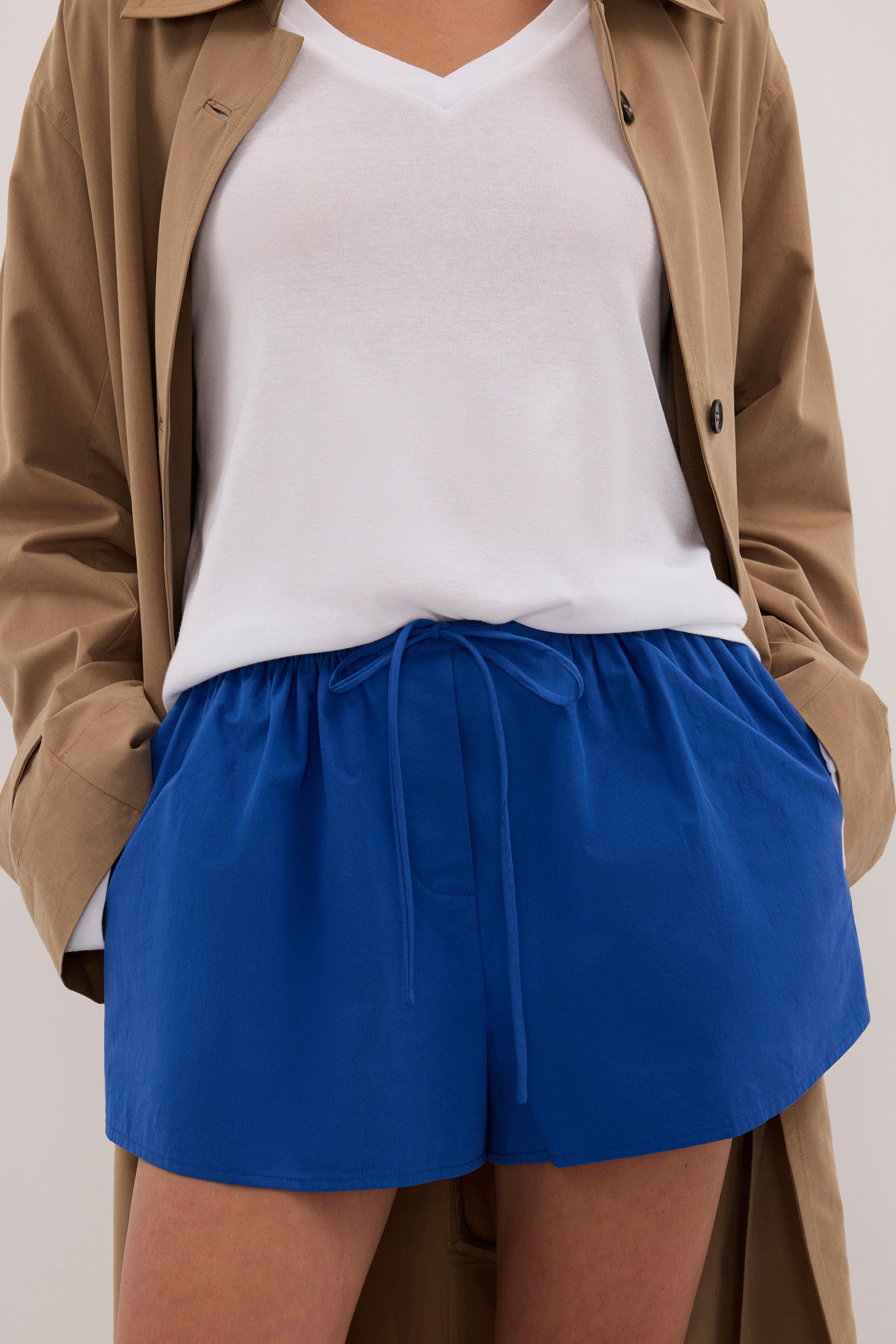 INA COBALT LIGHTWEIGHT COTTON SHORT