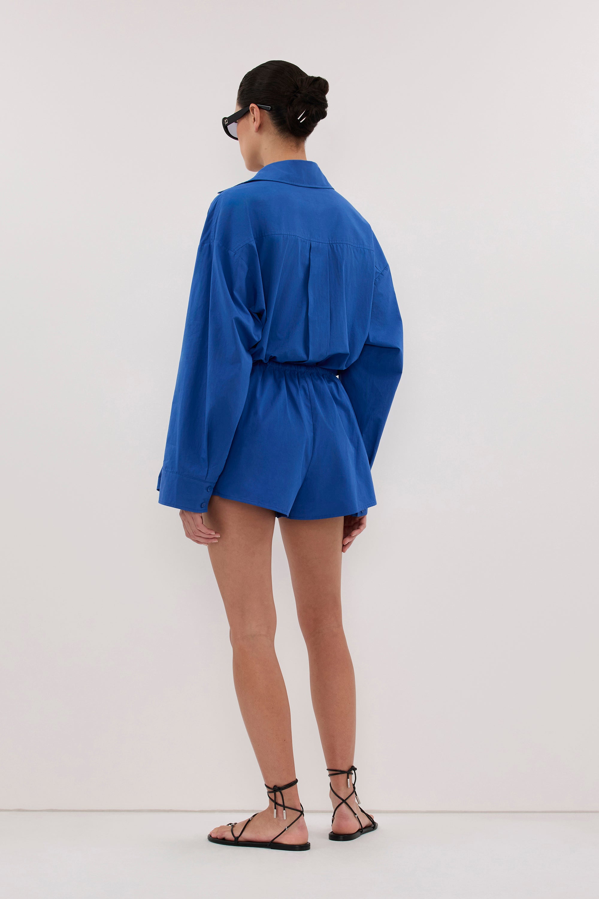 INA COBALT LIGHTWEIGHT COTTON SHORT