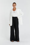 JASPER BLACK SILK COTTON PANT