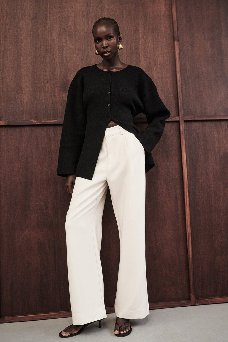 CELINE CREAM PANT Clothing DISSH Boutiques 