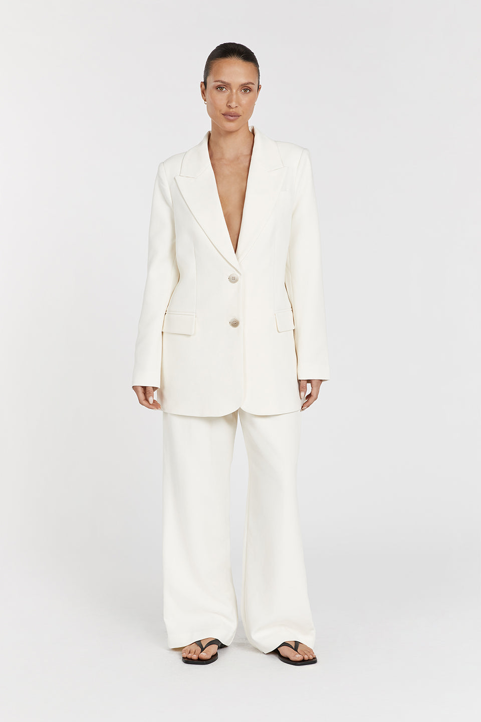 CELINE CREAM PANT Clothing DISSH Boutiques 