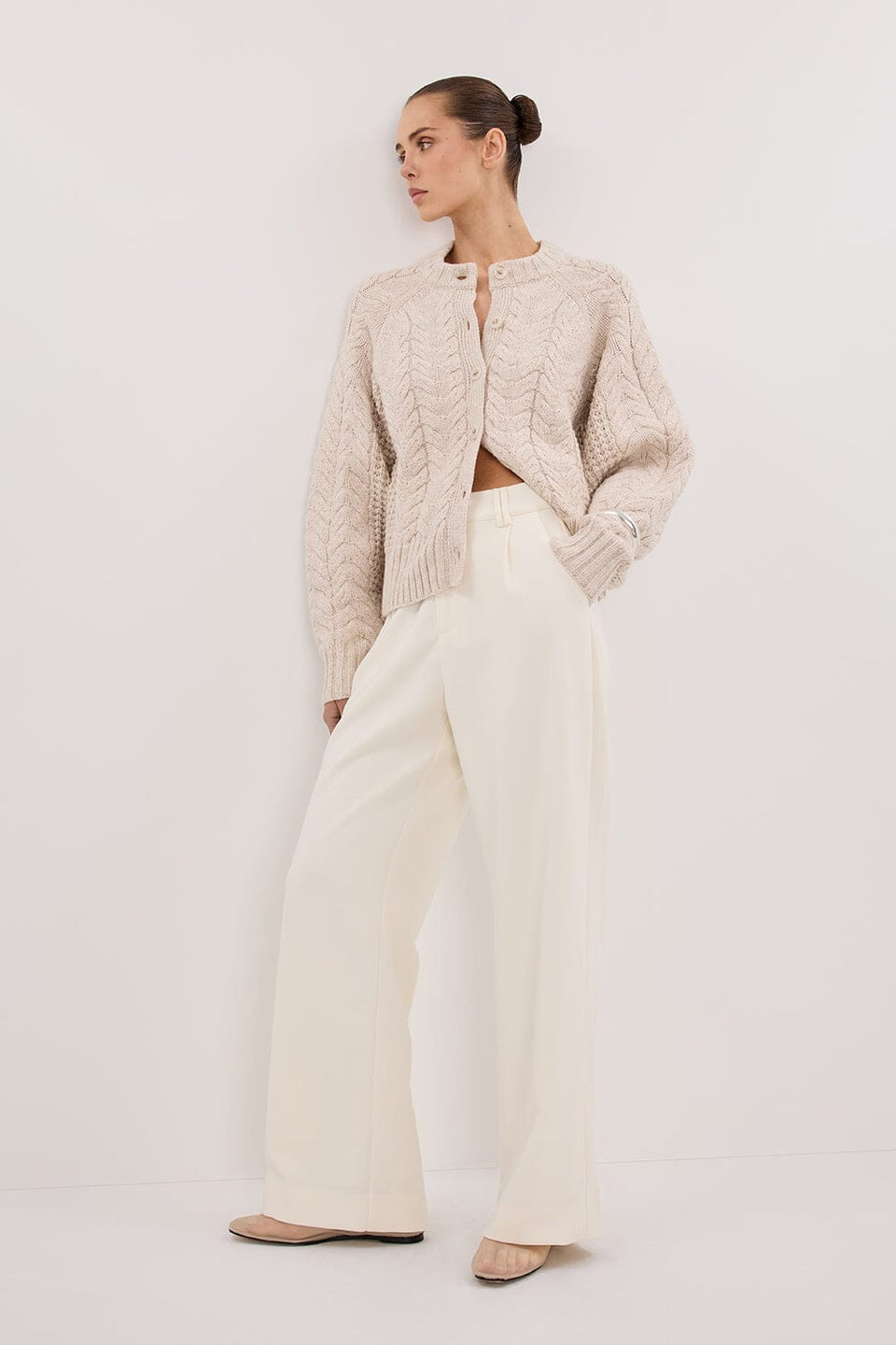 CELINE CREAM PANT Clothing DISSH Boutiques 