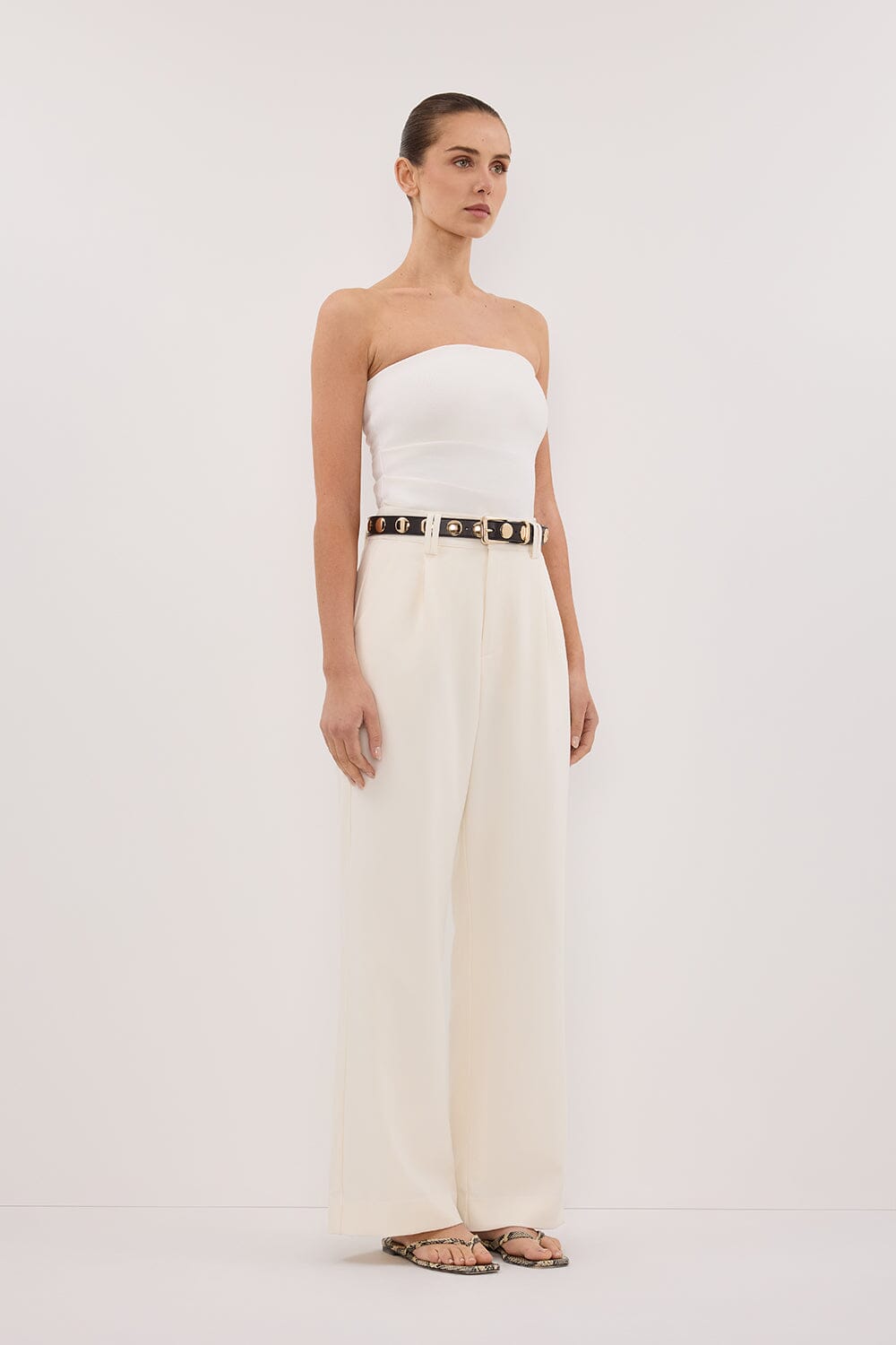 CELINE CREAM PANT Clothing DISSH Boutiques 