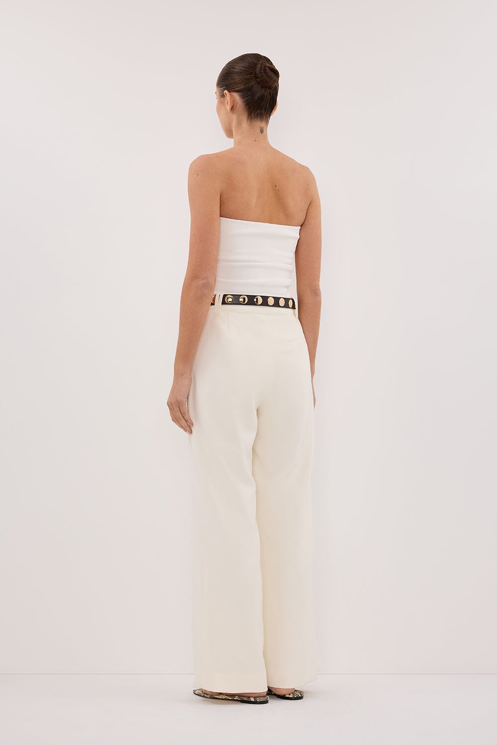 CELINE CREAM PANT Clothing DISSH Boutiques 