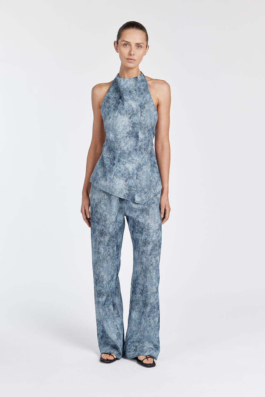 LEON LINEN DRAWSTRING PANT Clothing DISSH Boutiques 