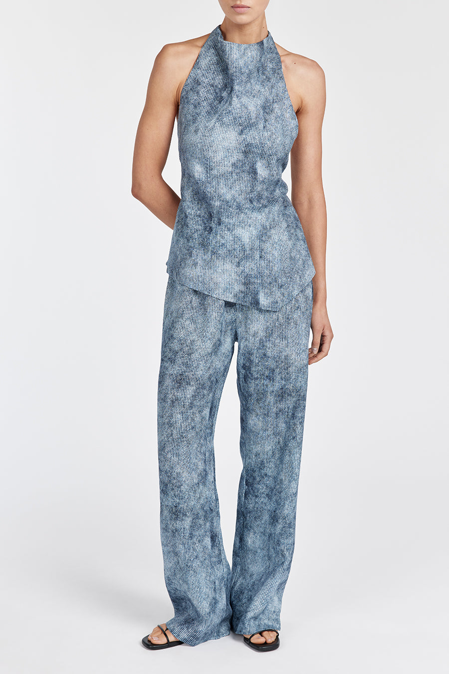 LEON LINEN DRAWSTRING PANT Clothing DISSH Boutiques 