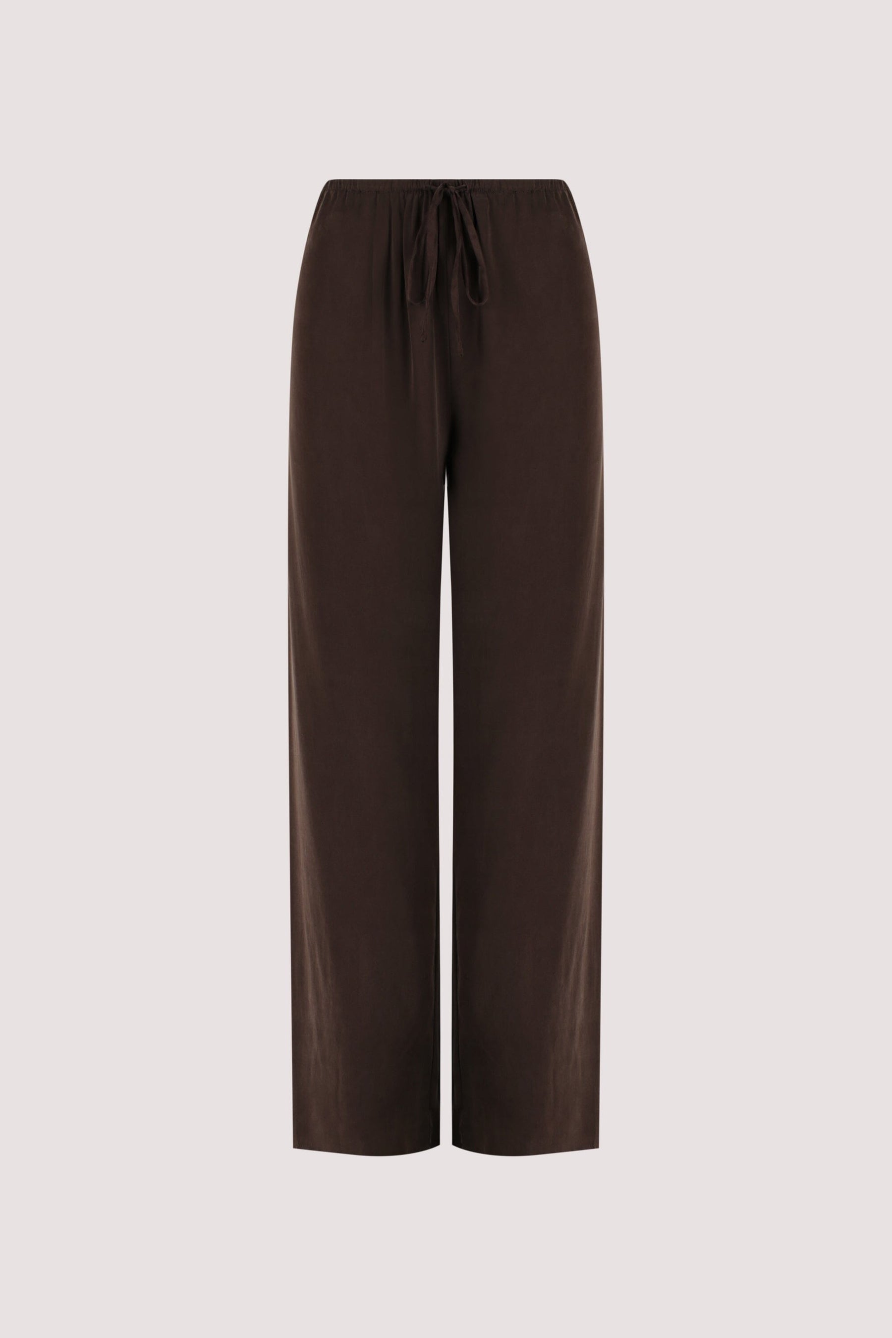 PERCY BITTER CHOC SILK PANT Clothing DISSH Boutiques 