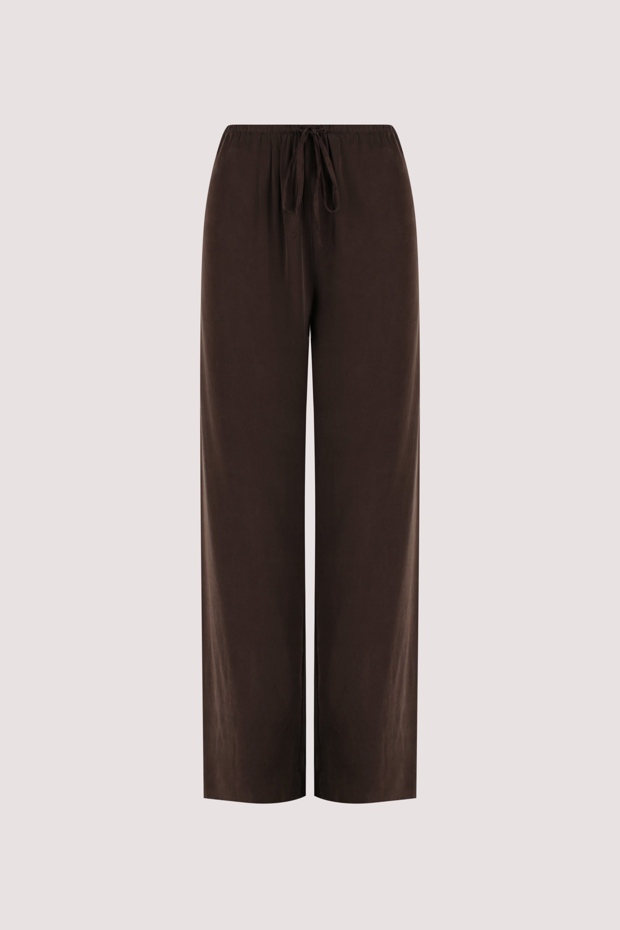 PERCY BITTER CHOC SILK PANT Clothing DISSH Boutiques 