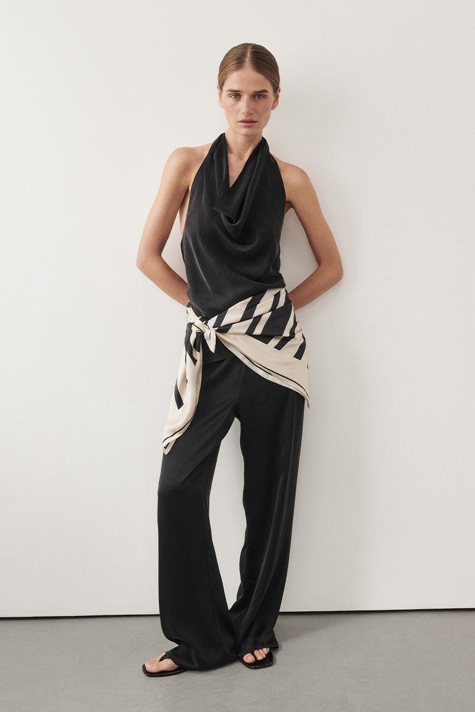PERCY BLACK SILK PANT Clothing DISSH Boutiques 