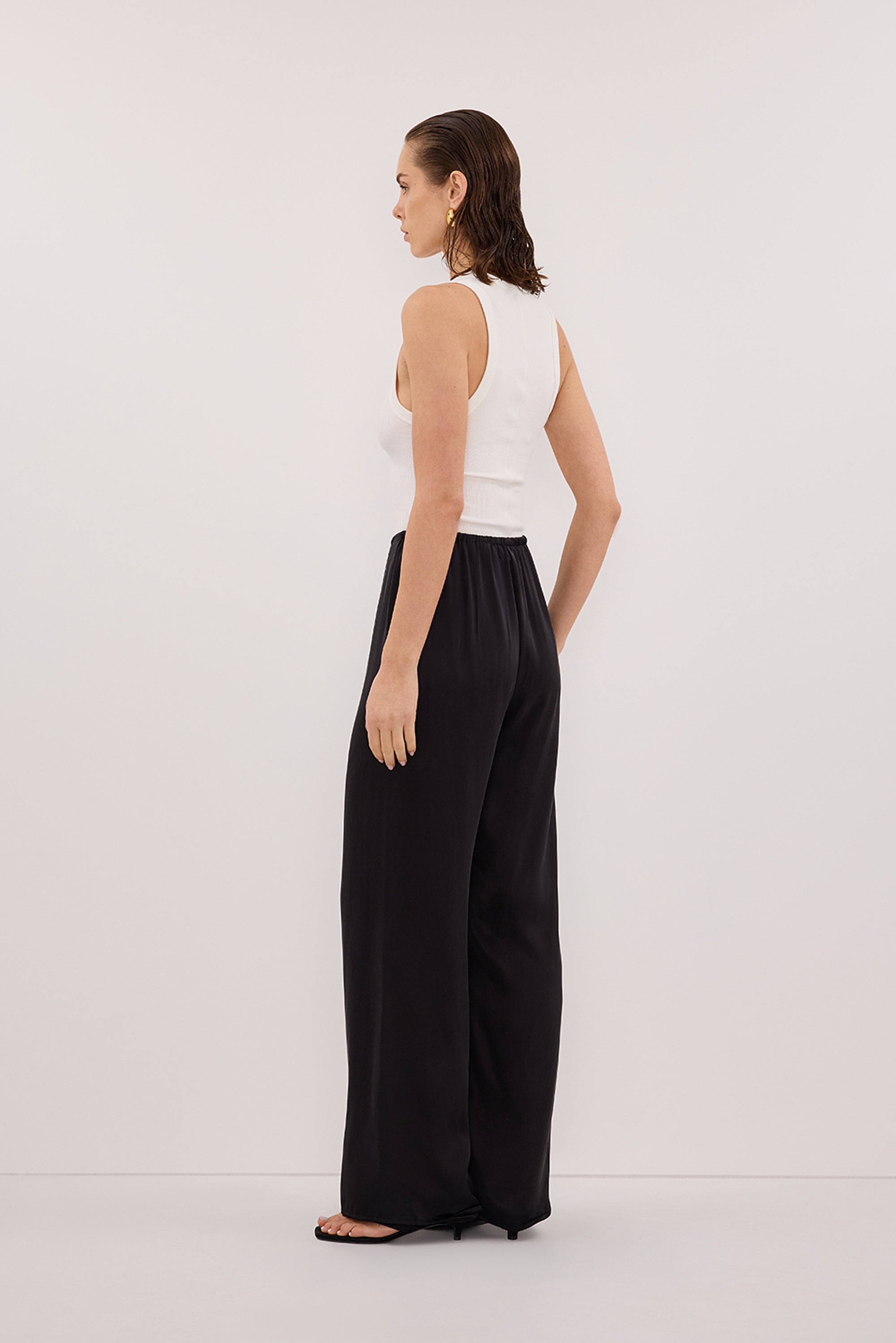PERCY BLACK SILK PANT