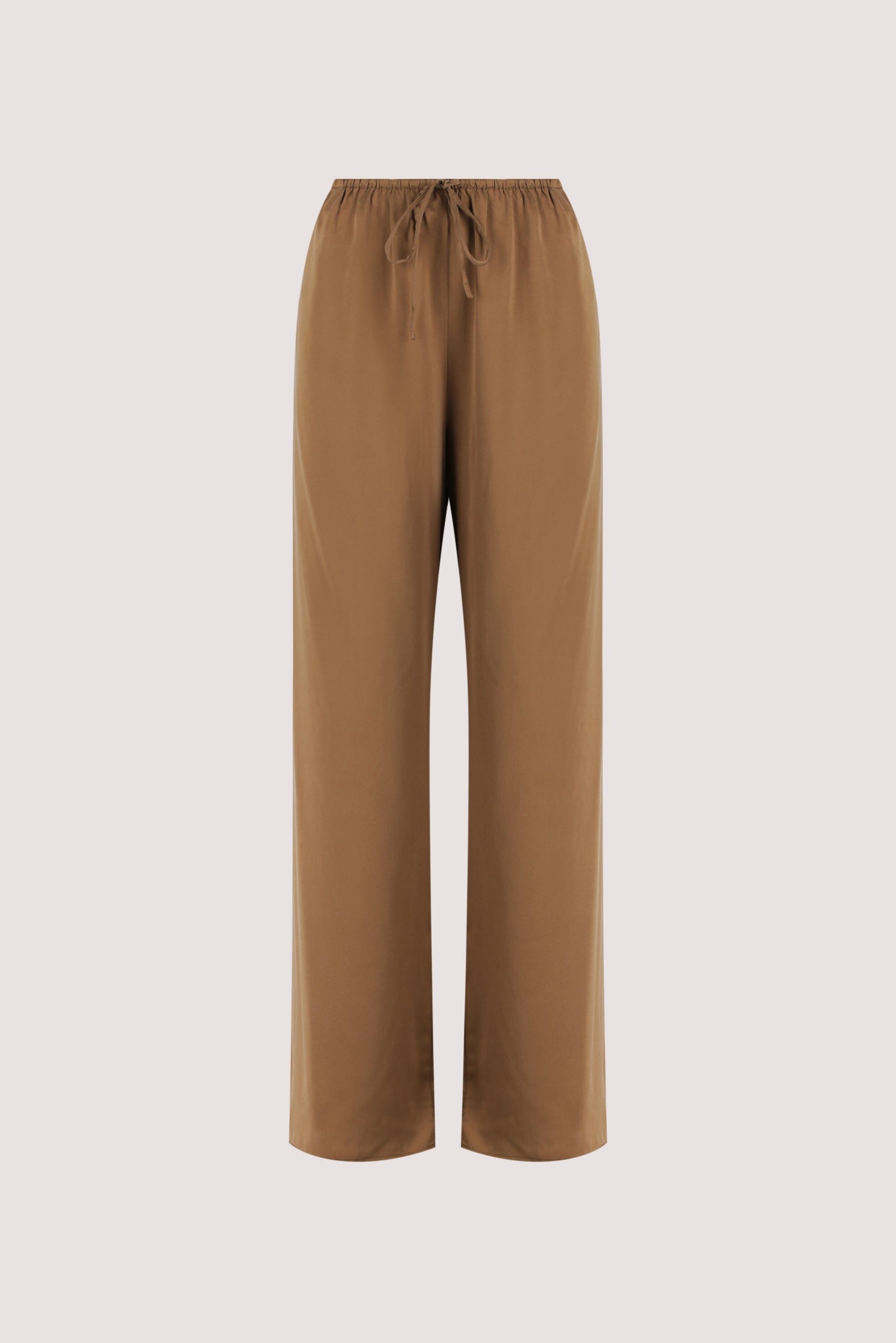PERCY CHESTNUT SILK PANT Clothing DISSH Boutiques 