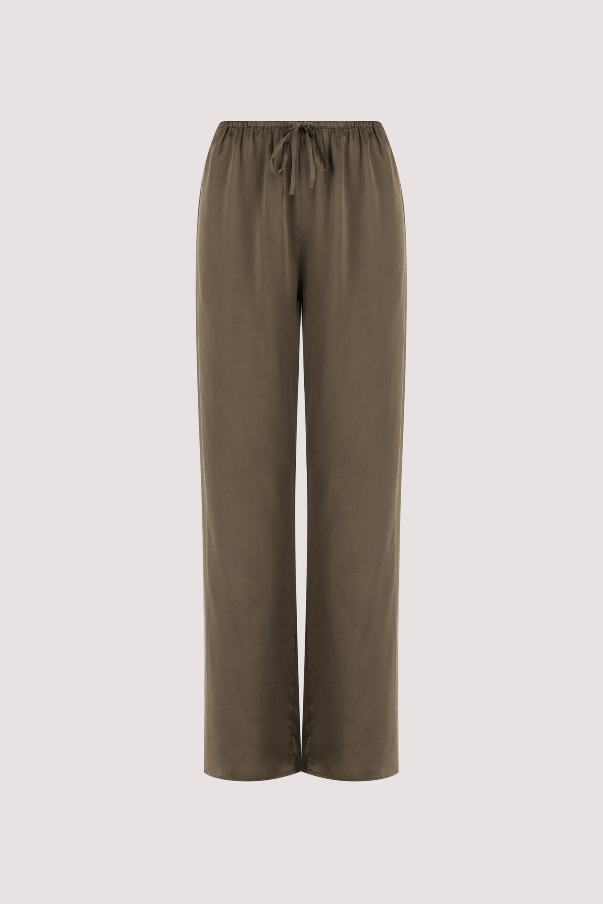PERCY OLIVE SILK PANT Clothing DISSH Boutiques 