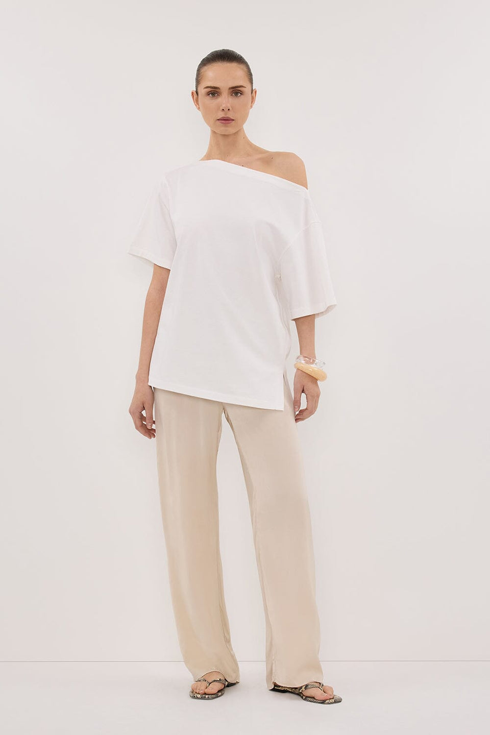 PERCY SANDSTONE SILK PANT Clothing DISSH Boutiques 