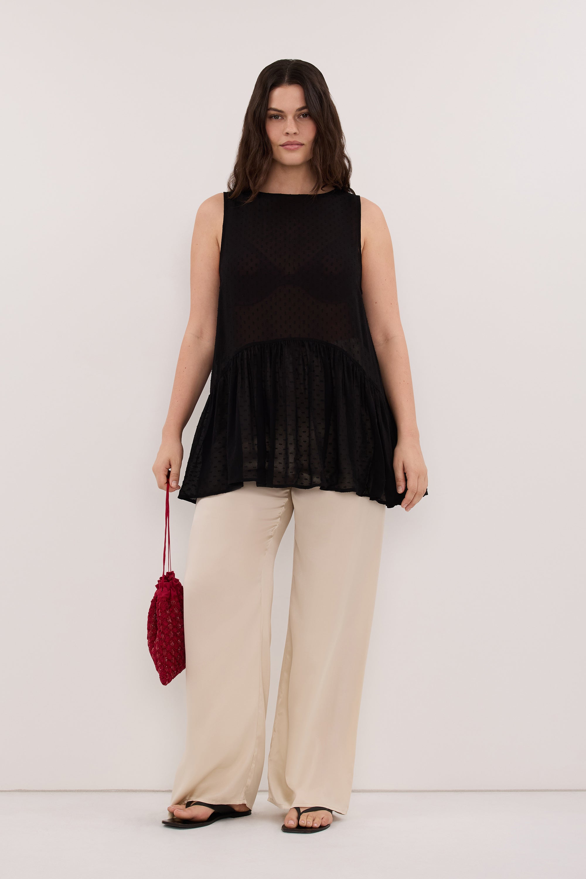 PERCY SANDSTONE SILK PANT