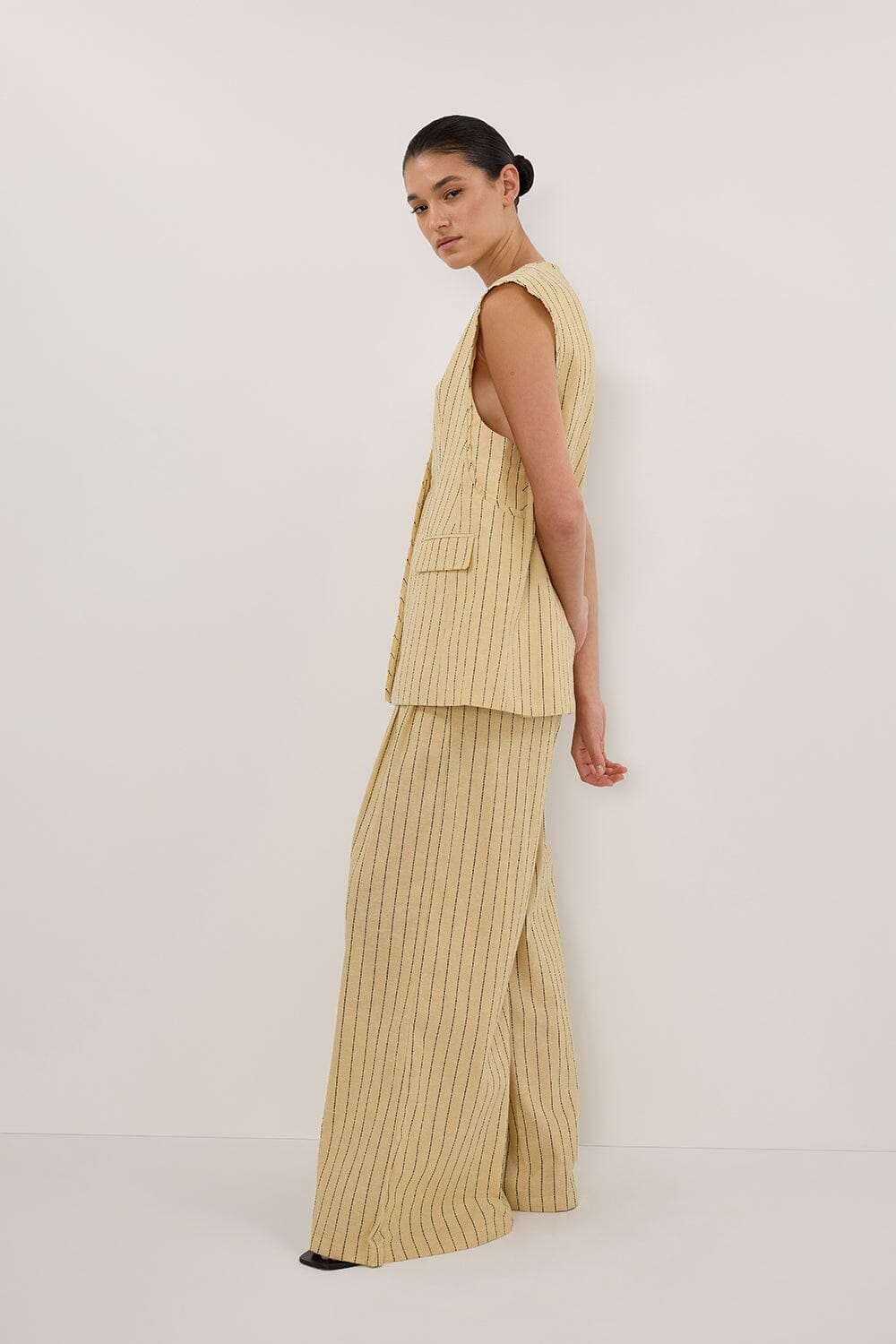 OLLIE DUNE STRIPE WIDE LEG PANT Clothing DISSH Boutiques 