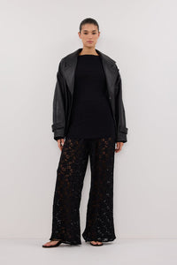 LOULA BLACK LACE PANT