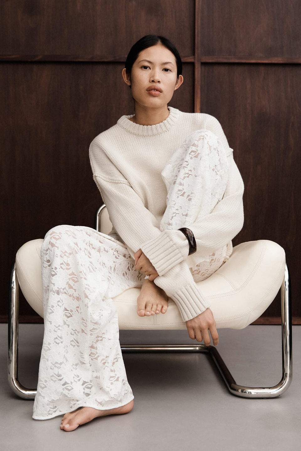 LOULA WHITE LACE PANT Clothing DISSH Boutiques 