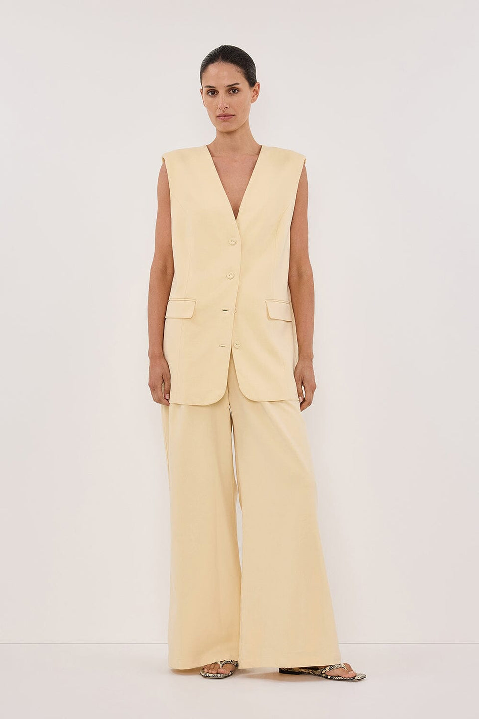 GRACE DUNE PANT Clothing DISSH Boutiques 6 YELLOW 