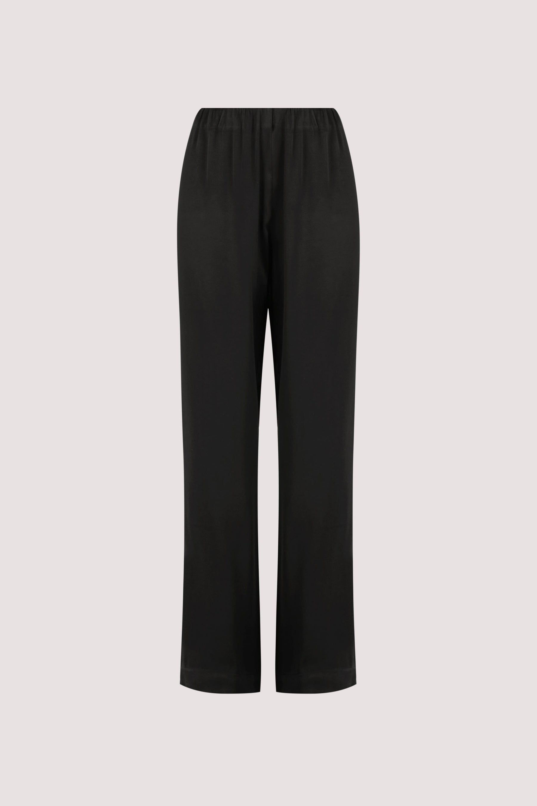 MONICA BLACK SATIN PANT Clothing DISSH Boutiques 