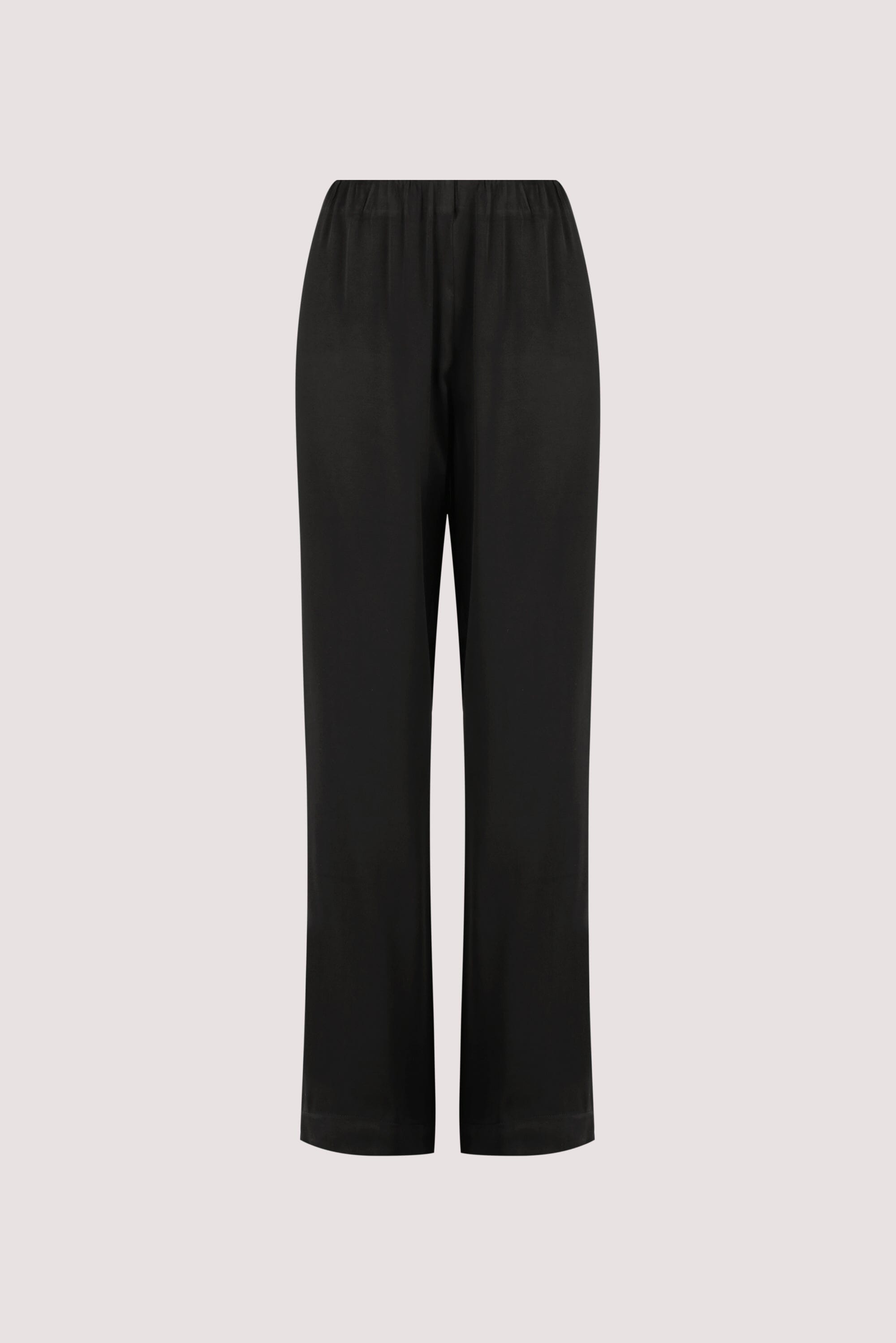MONICA BLACK SATIN PANT Clothing DISSH Boutiques 