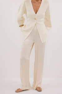 MONICA CREAM SATIN PANT