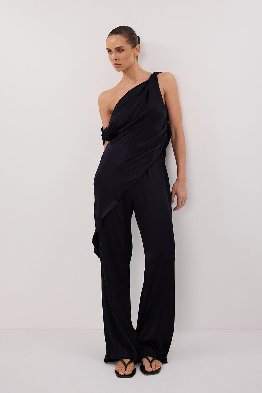 MONICA INK SATIN PANT Clothing DISSH Boutiques 