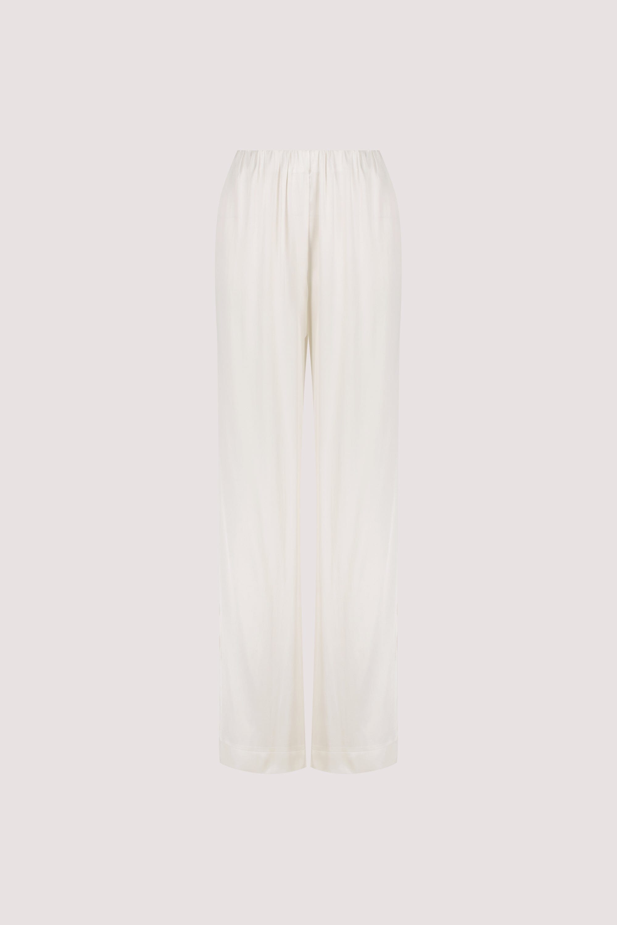 MONICA WHITE SATIN PANT