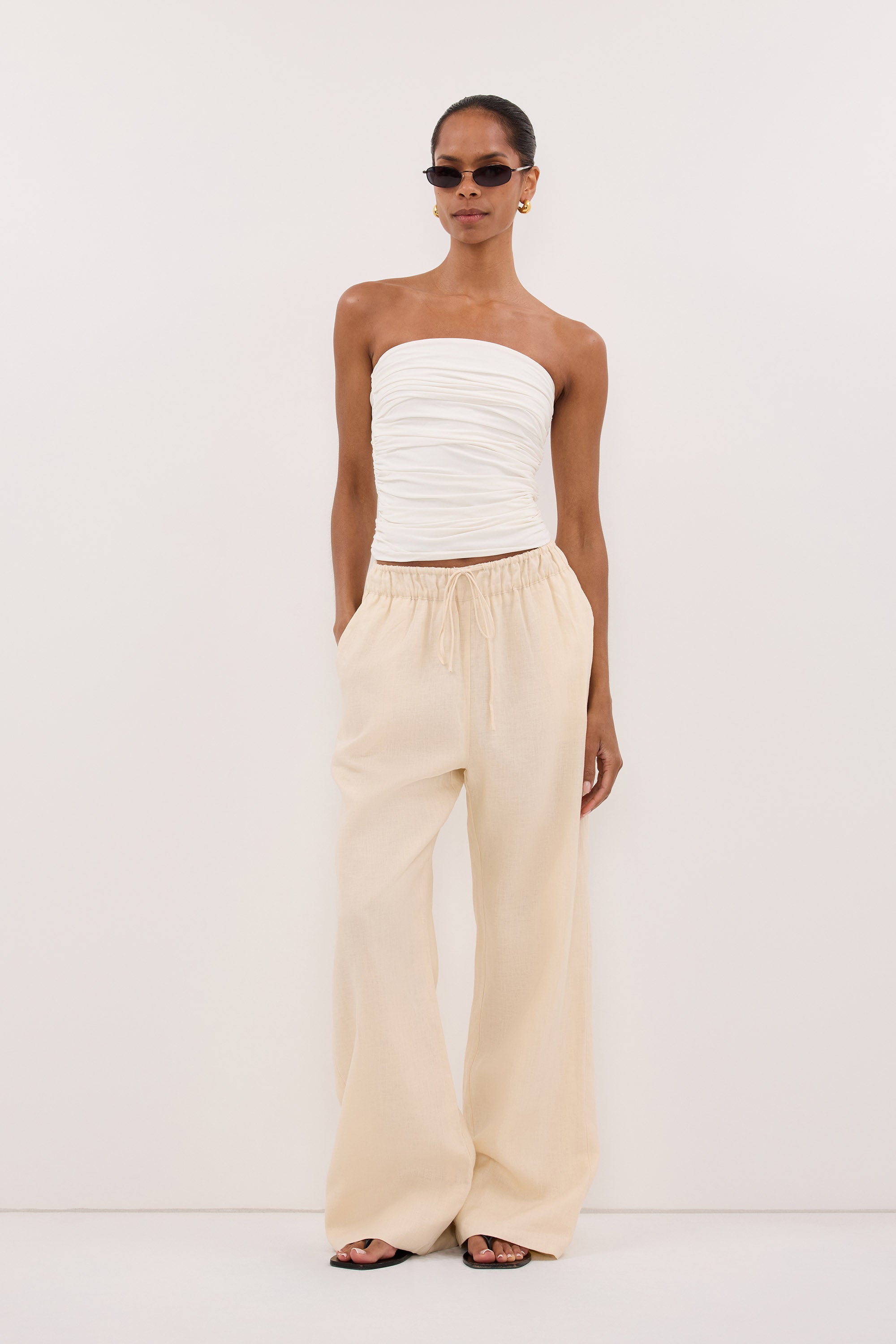 NOA SANDSTONE LINEN PANTS