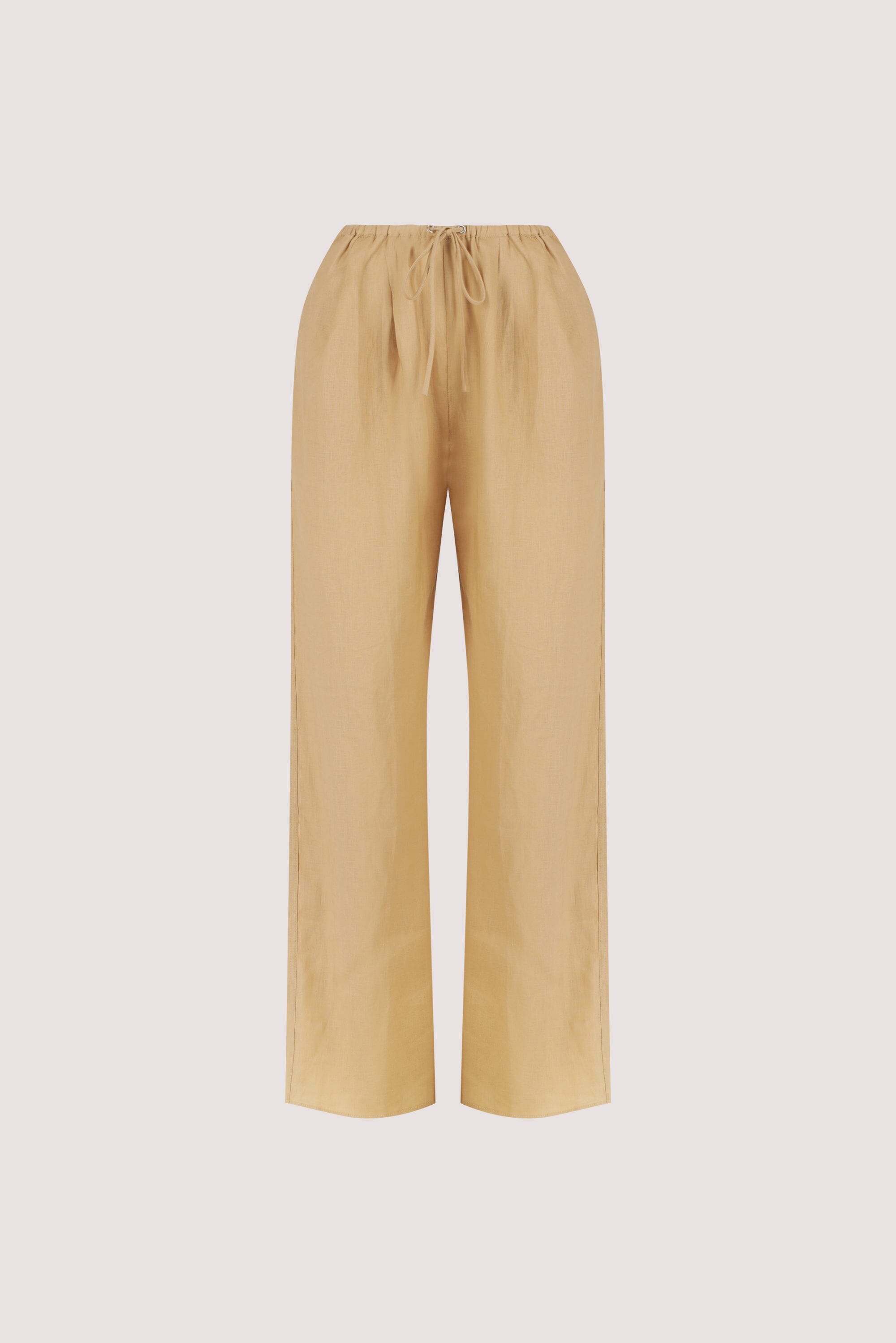 LUNE TAN LINEN PANT