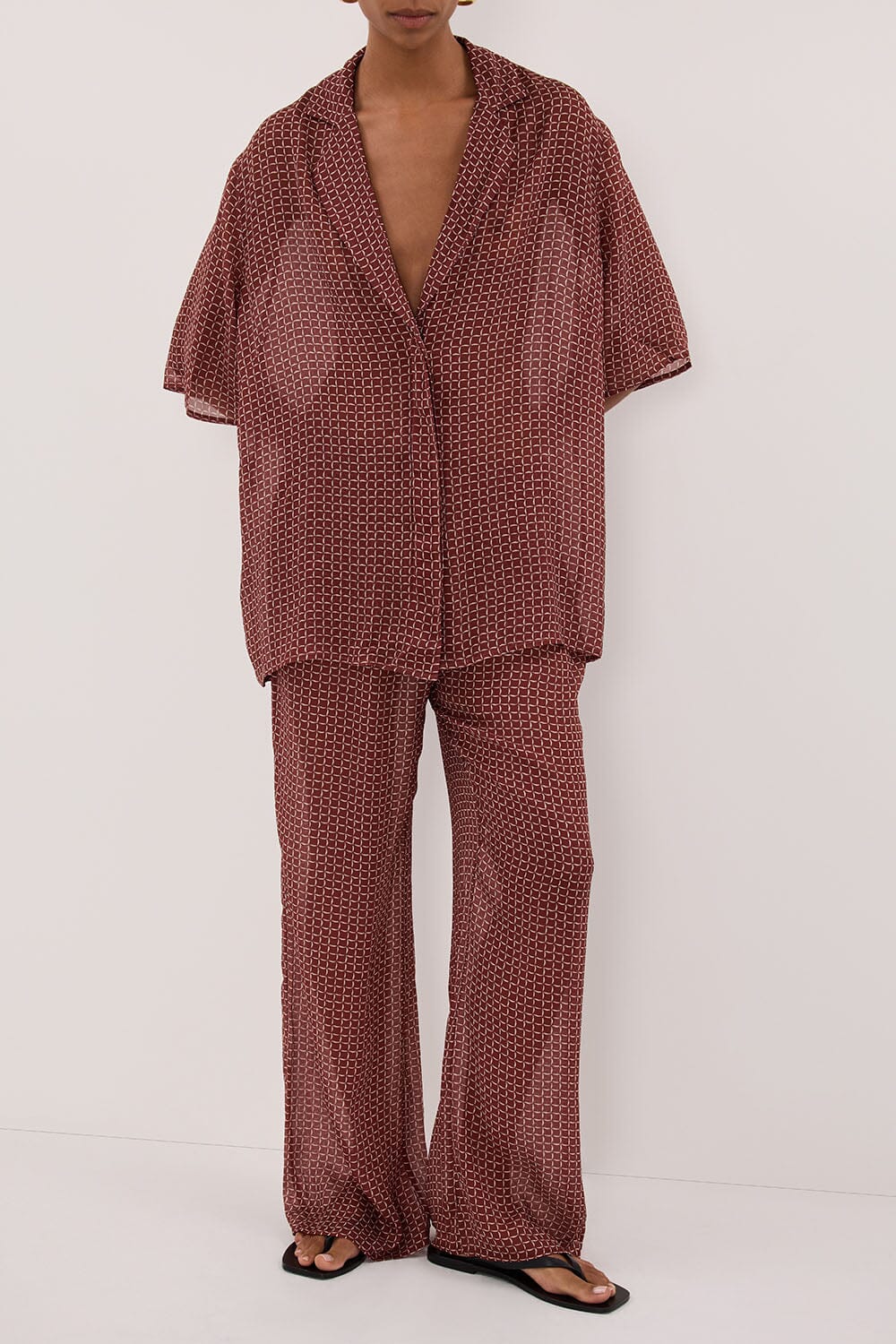 TIA SAHARA MICRO CHECK PANT Clothing DISSH Boutiques 