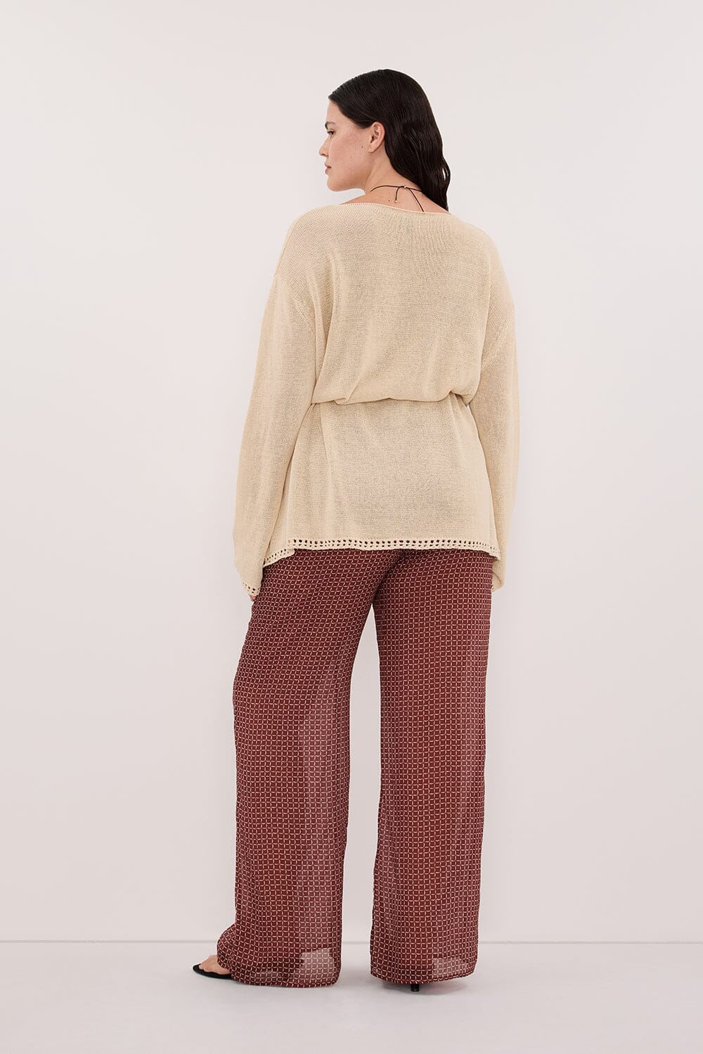 TIA SAHARA MICRO CHECK PANT Clothing DISSH Boutiques 
