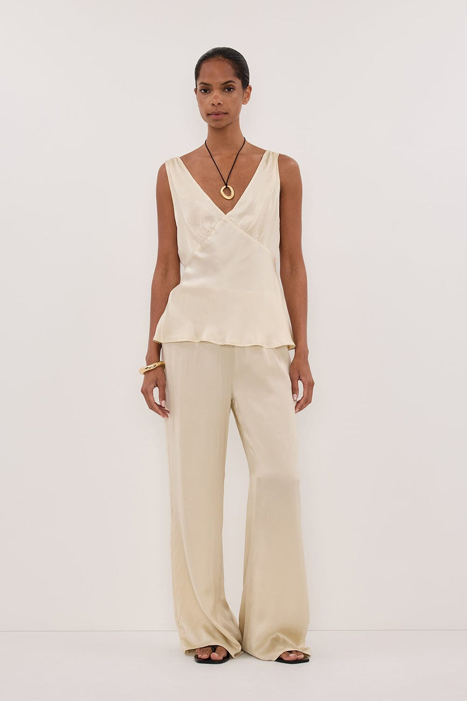 PIPPA STRAW SILK PANT - PRE ORDER Clothing DISSH Boutiques 6 STRAW 