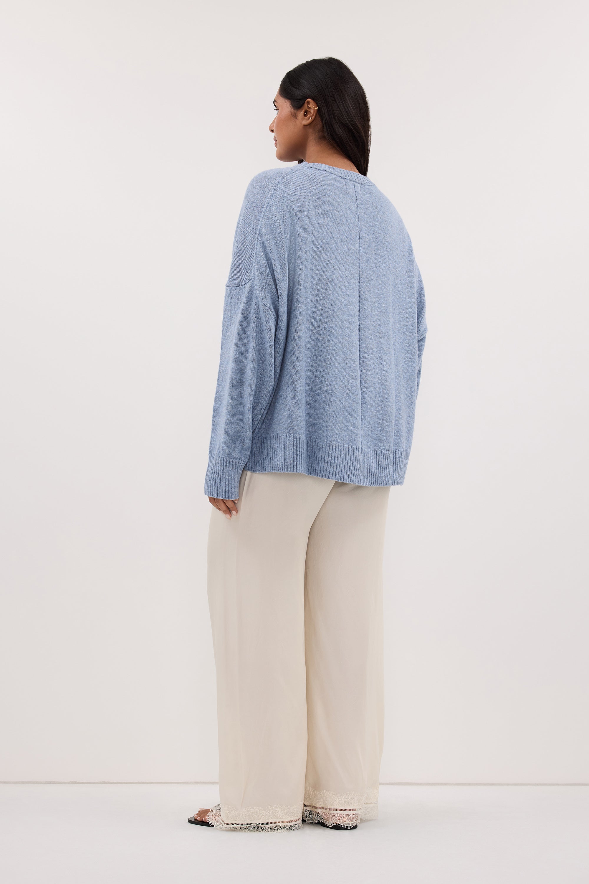 ANDREA SANDSTONE CUPRO LACE PANT