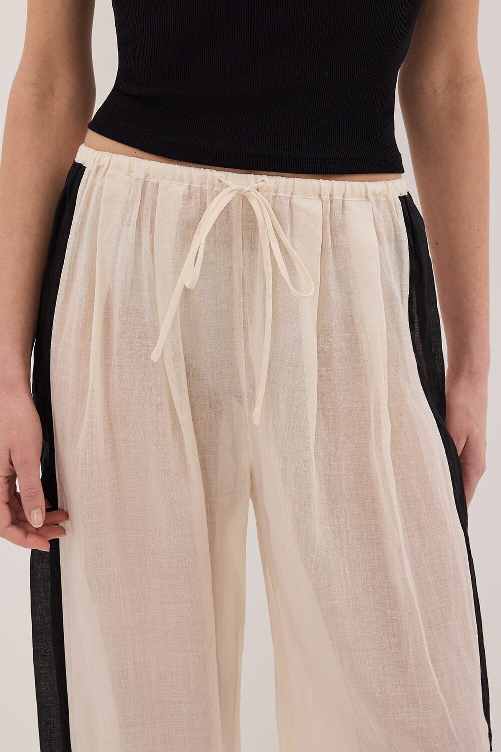 VIVIANNA SANDSTONE RAMIE PANT Clothing DISSH Boutiques 