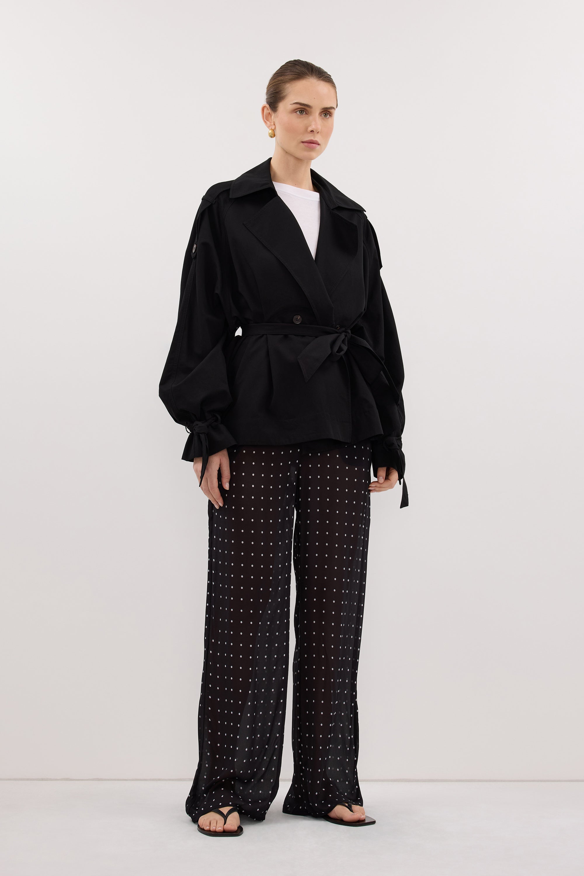 VANESSA BLACK SPOT PANT