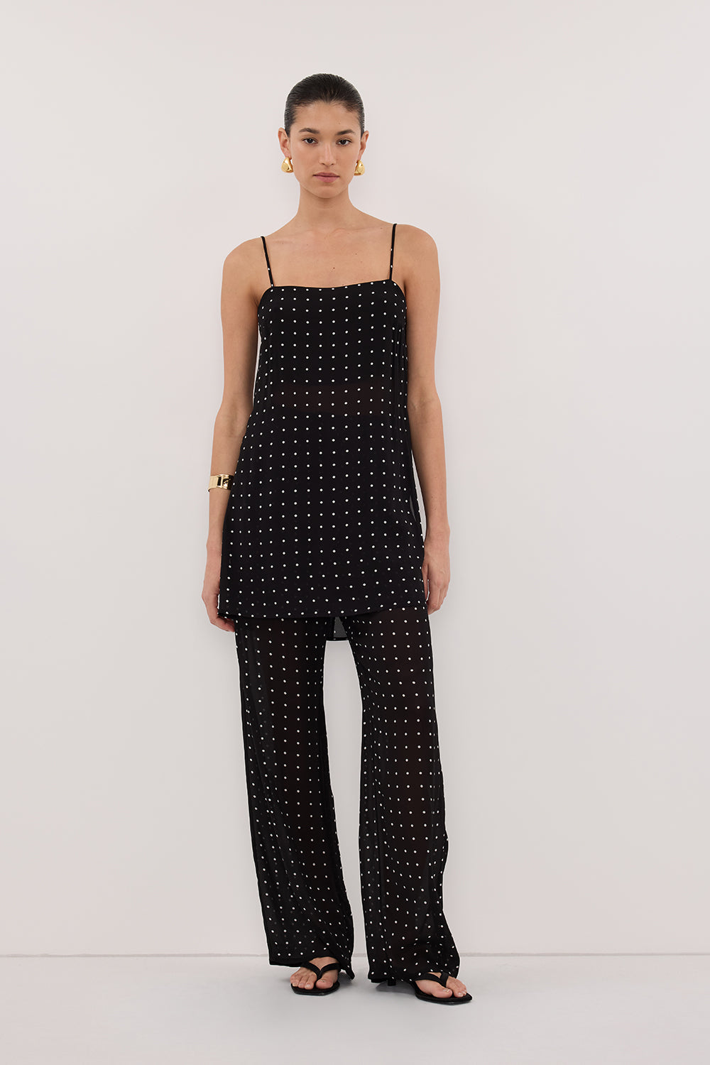 VANESSA BLACK SPOT PANT
