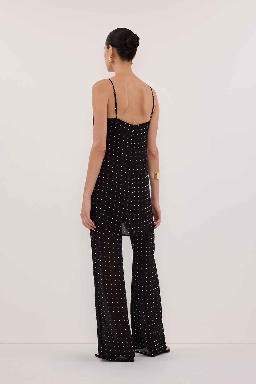 VANESSA BLACK SPOT PANT