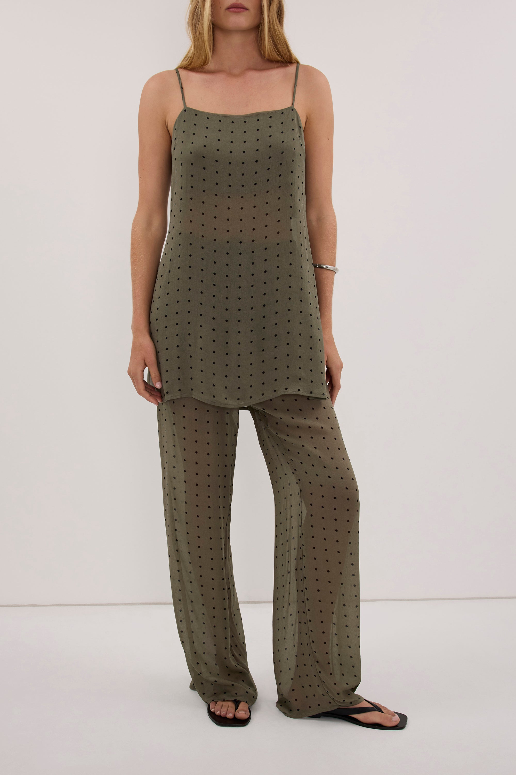 VANESSA KHAKI SPOT PANT