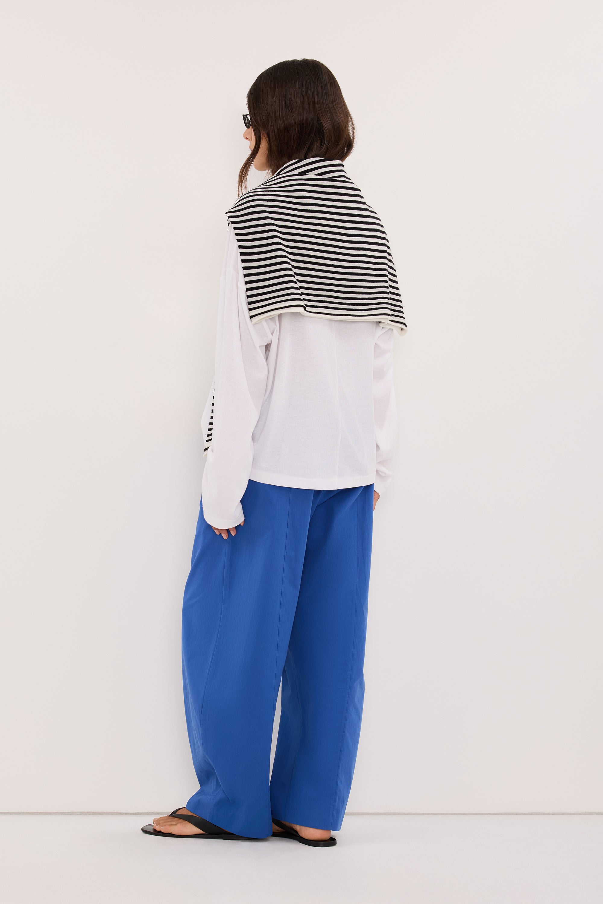 SCOUT COBALT COTTON BARREL LEG PANT