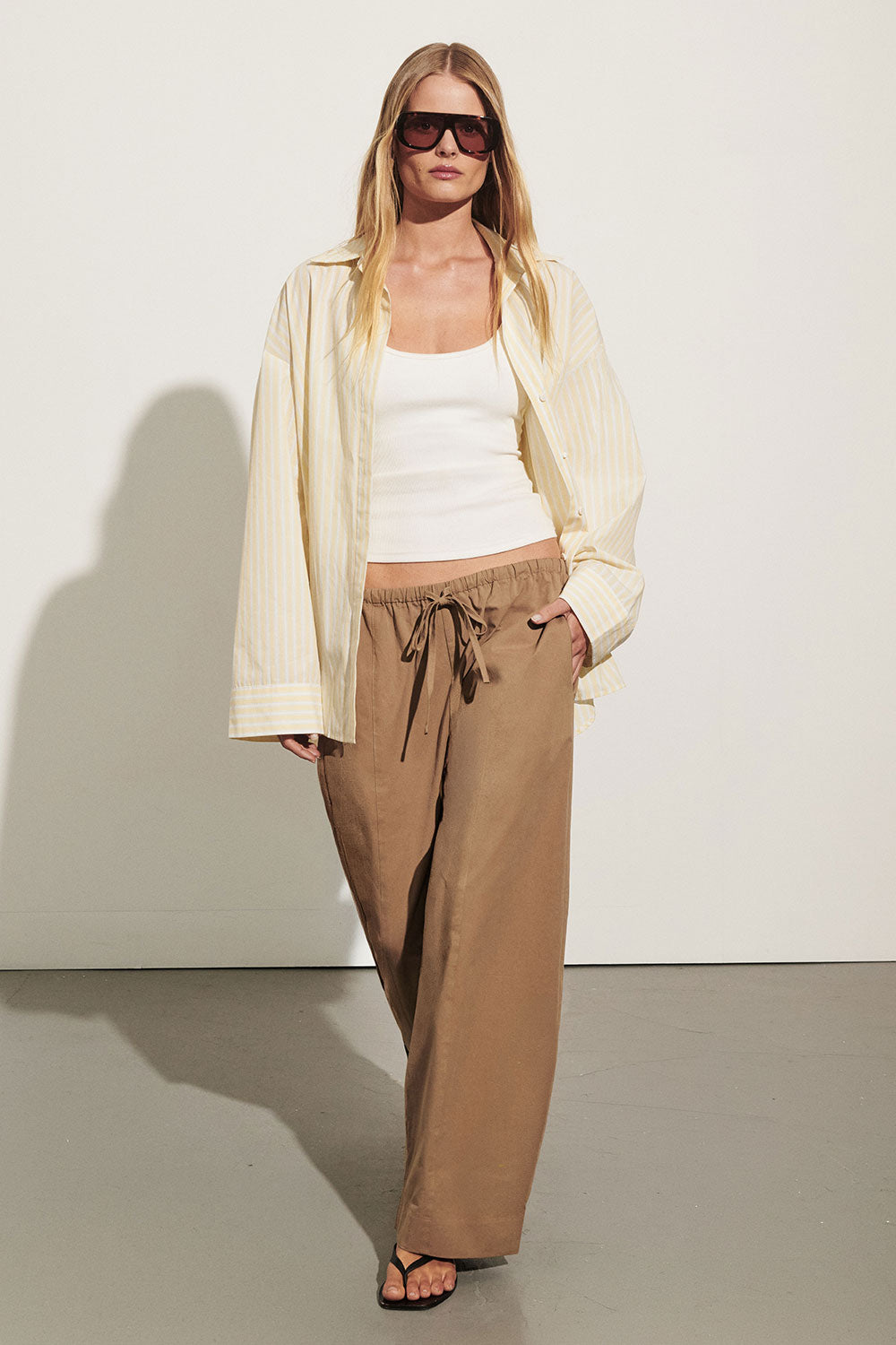 SCOUT WHEAT POPLIN BARREL PANT – DISSH
