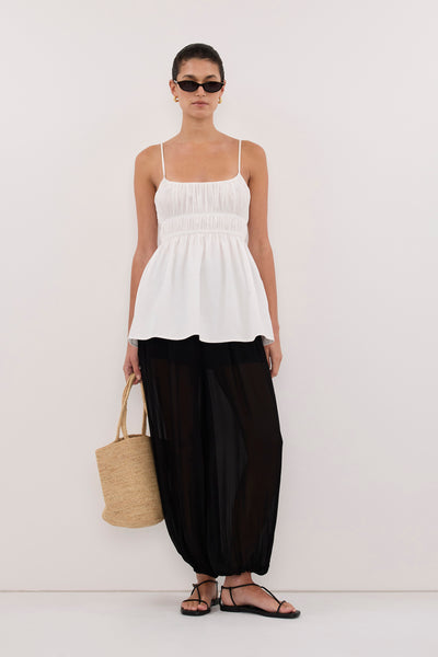 Aude wearing LUELLA BLACK BALLOON PANTS