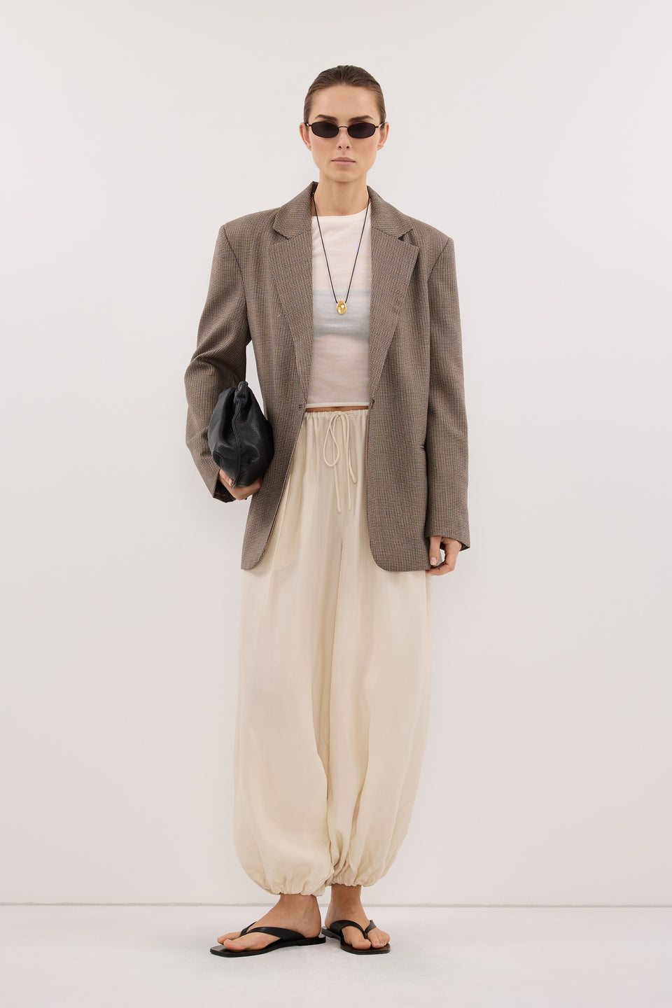 FRANCIS SANDSTONE CUPRO BALLOON PANT