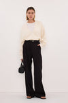 HARLEY BLACK STRAIGHT LEG PANT