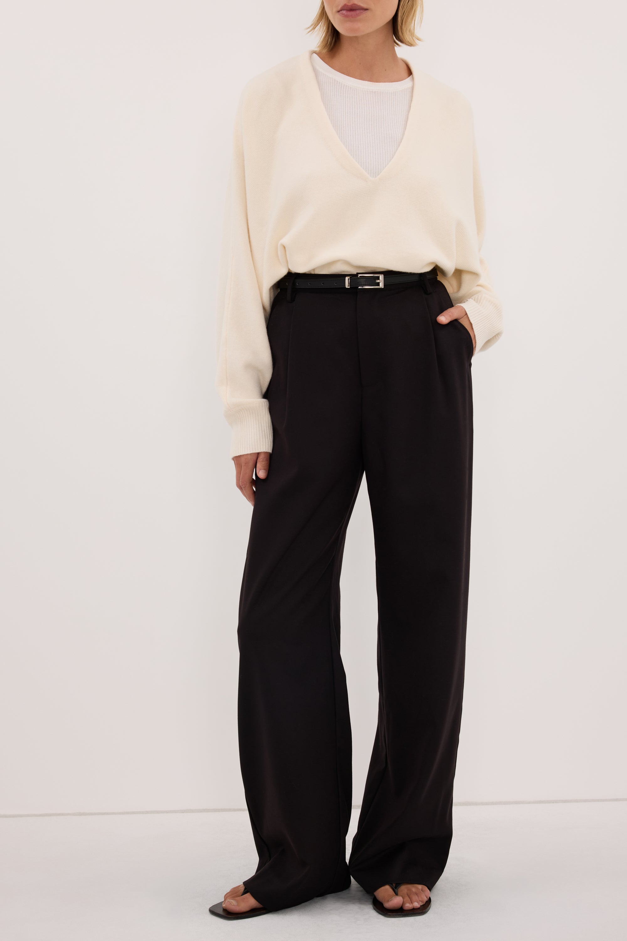 HARLEY BLACK STRAIGHT LEG PANT