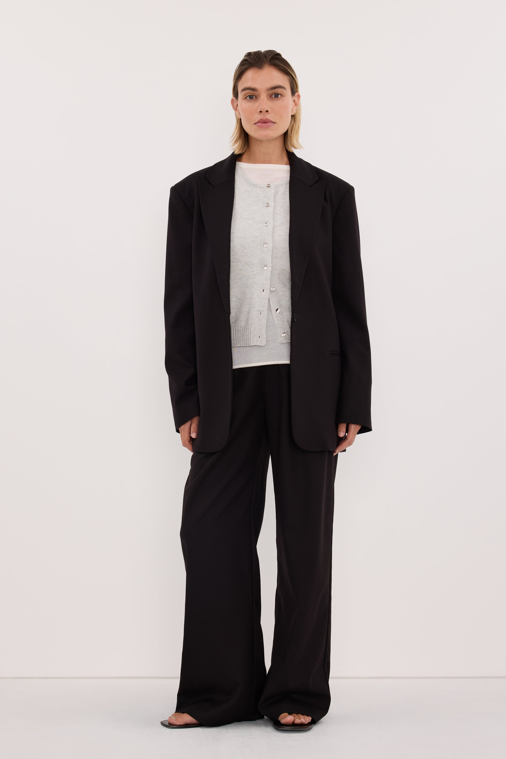 HARLEY BLACK STRAIGHT LEG PANT