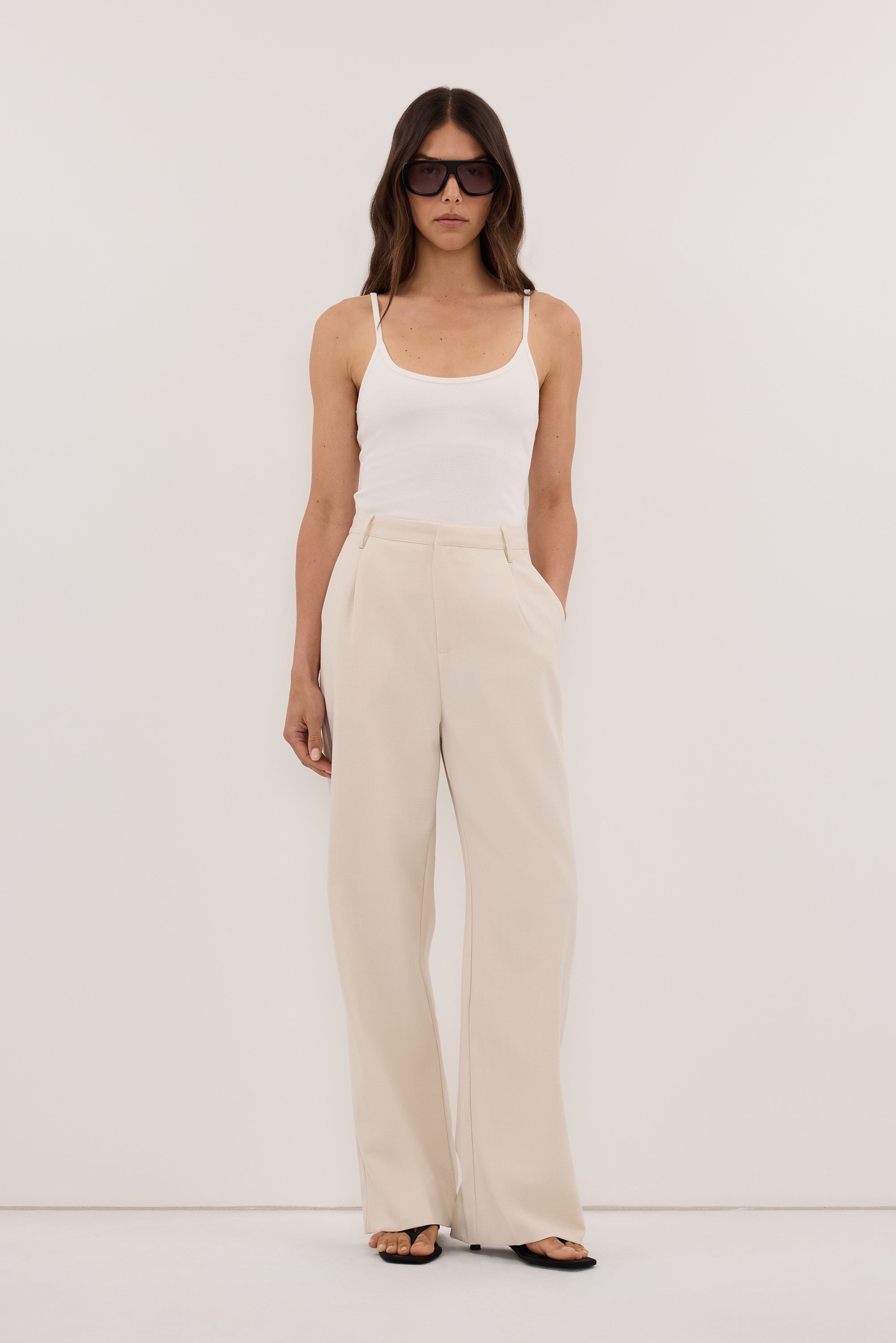 TRINITY BONE TAILORED PANT